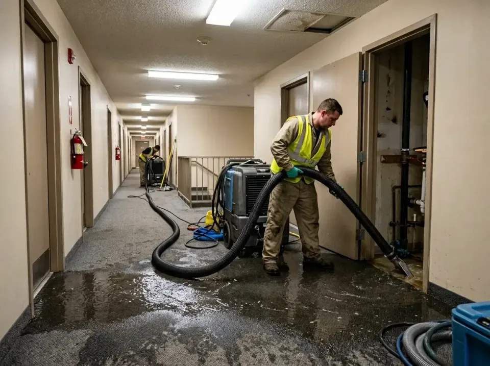 multi-unit-apartment-hallway-f-005 — frequently asked questions, Emergency Burst Pipe Water Extraction & Removal in Graysvil…